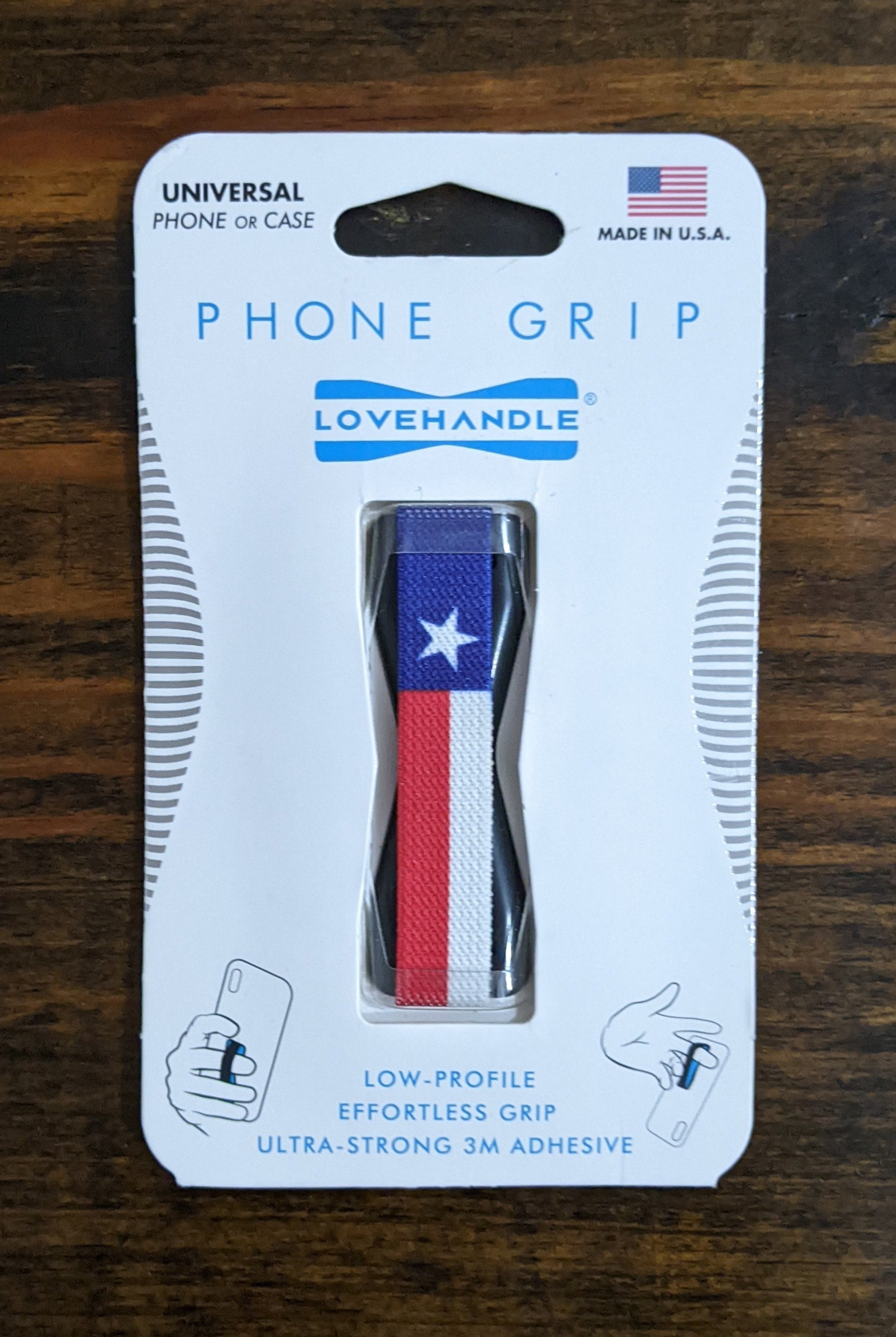 Strap Low Profile Phone Grip Baseball Love Handle Phone Grip – The