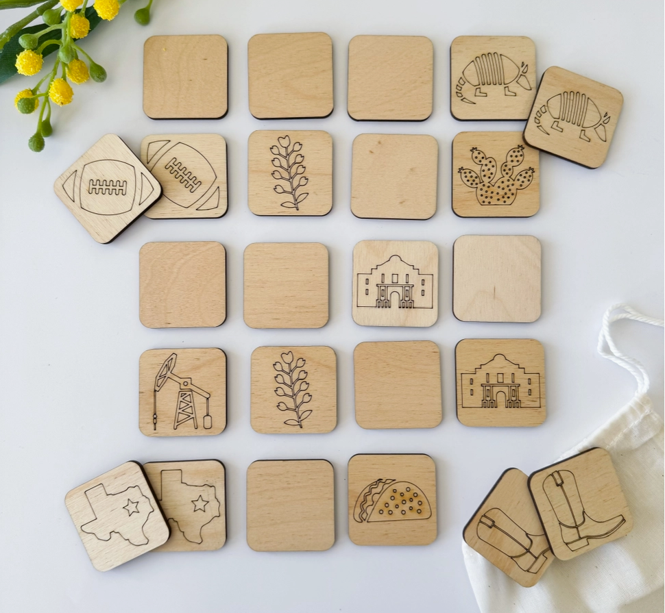Texas State Matching Game | THE DAYTRIPPER